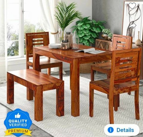 Rectangular Wooden Dining Table At Rs 44997/Set In Bengaluru | Id ... with regard to The art of maintaining your rectangular wooden dining table set